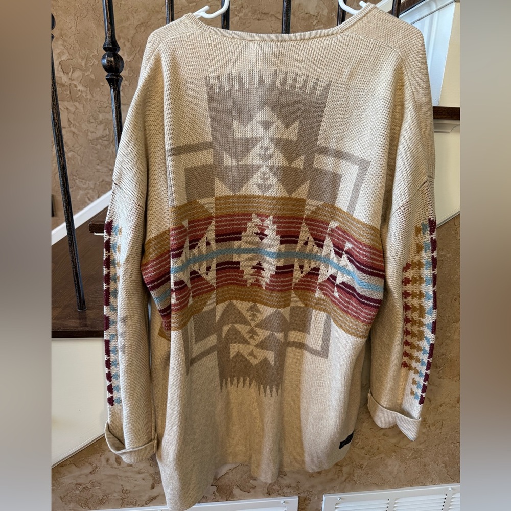 Pendleton Ladies Graphic Open Front Cardigan Larg… - image 7